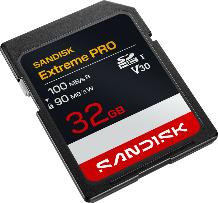 SANDISK Extreme PRO SDHC 32GB 90MB/s top