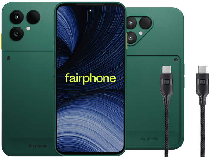 Fairphone 6+ 256GB Grün 5G + Basis-Zubehörset Main Image