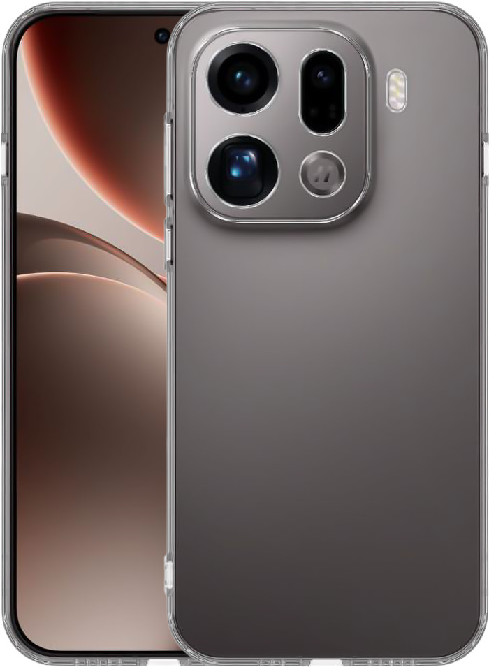 Just in Case Soft Design OPPO Find X9 Pro Back Cover Transparent detail