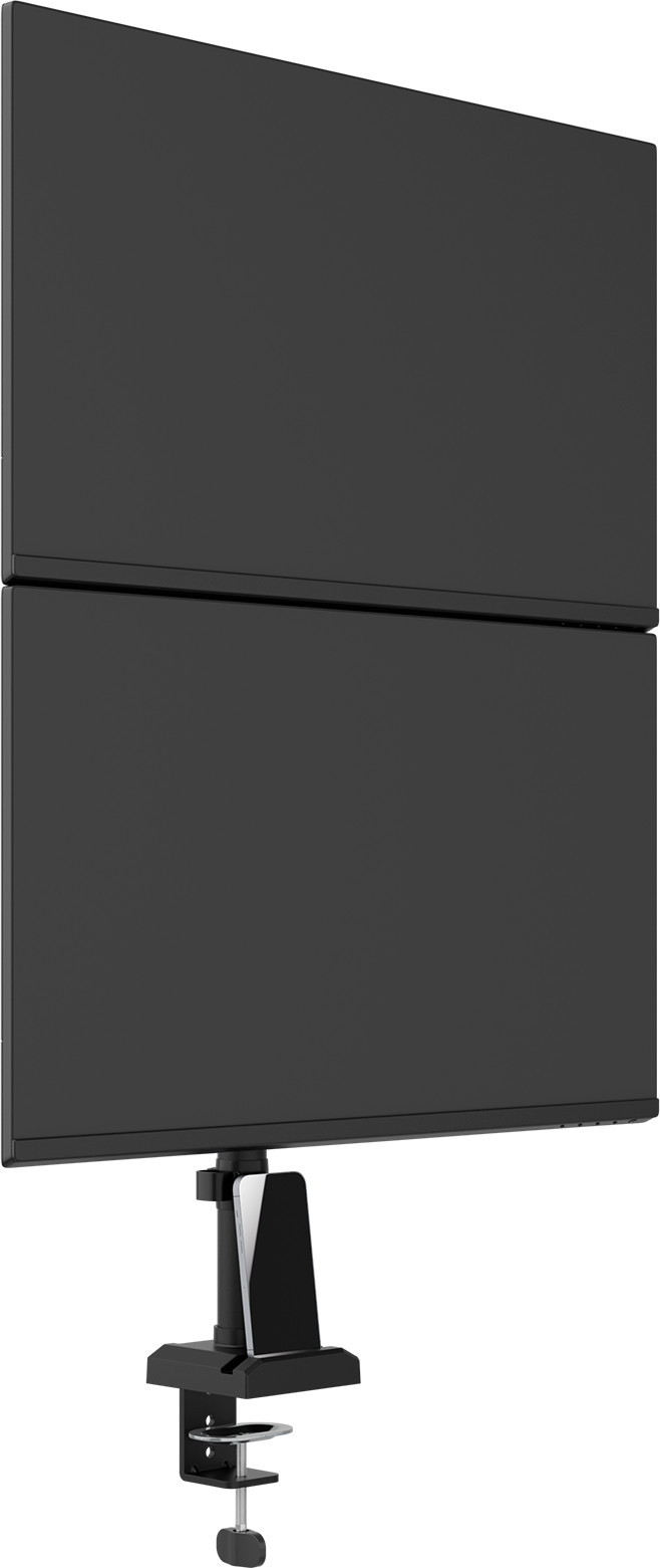 Neomounts NERO DS60-600BL2V Monitorhalterung Schwarz vorne
