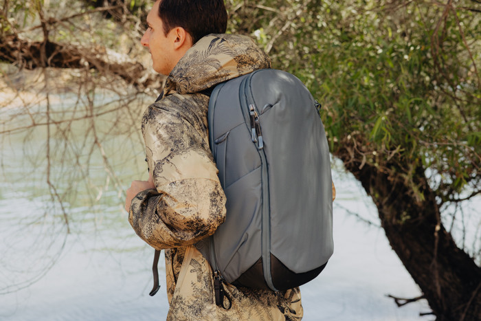 Peak Design Travel Backpack 30L Ocean product in use