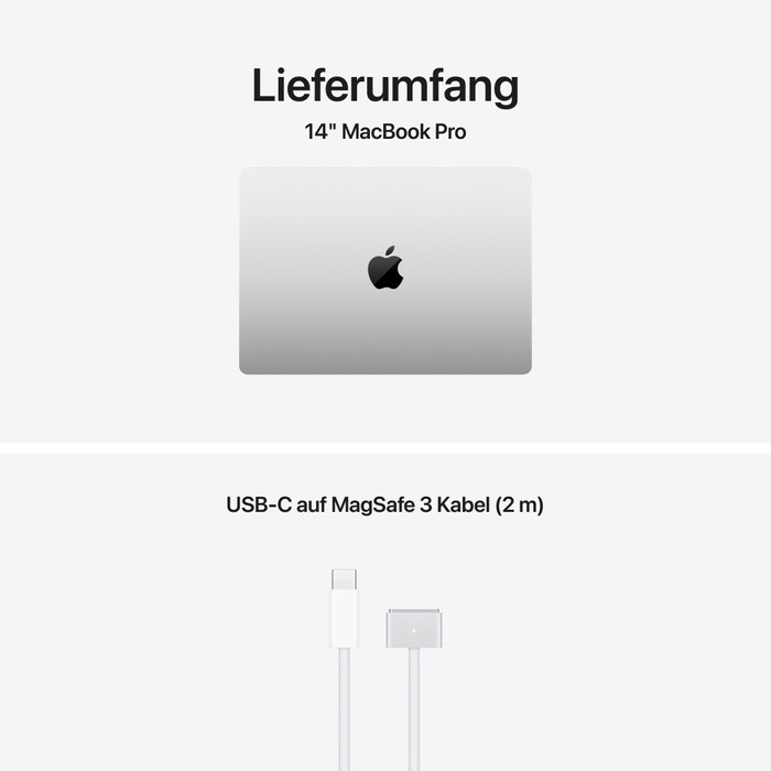 Apple MacBook Pro 14" M5 Pro (15 CPU / 16 GPU) 24GB/1TB Silber QWERTZ visueller lieferant