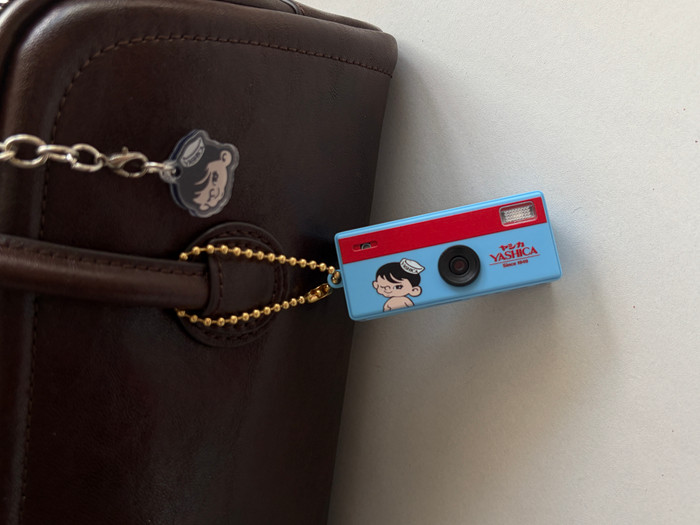 Yashica Funtastic Keychain Camera Boy Adventure product in use