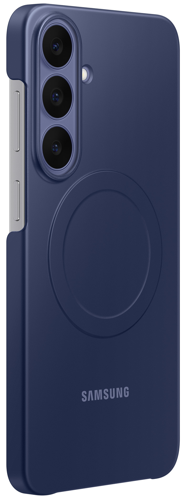 Samsung Galaxy S26 FE Slim Backcover aus Silikon mit Magnet Lila rechte seite