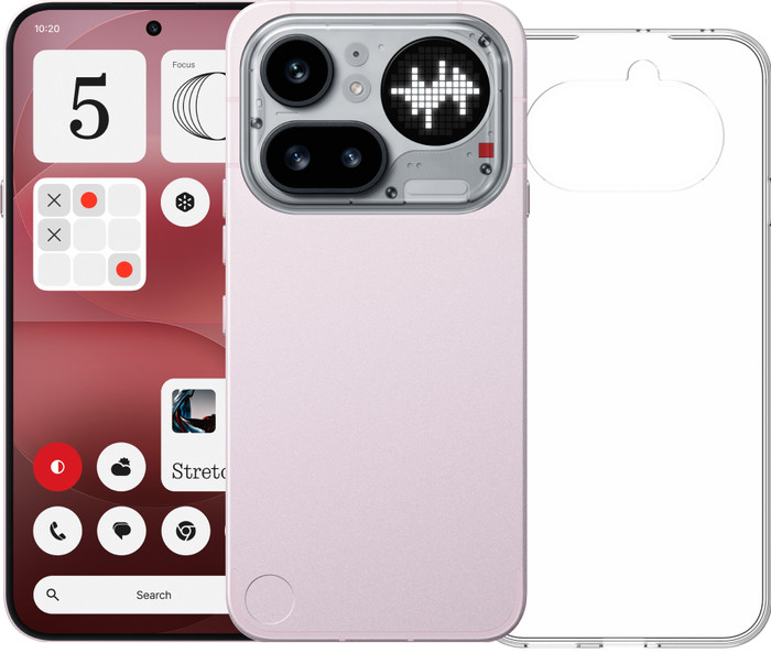 Nothing Phone (4a) Pro 256GB Rosa 5G + BlueBuilt Backcover Transparent Main Image