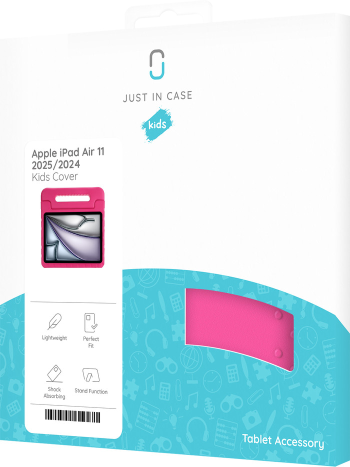 Just in Case Apple iPad Air 11 Zoll (2025/2024) Kids Cover Rosa verpackung