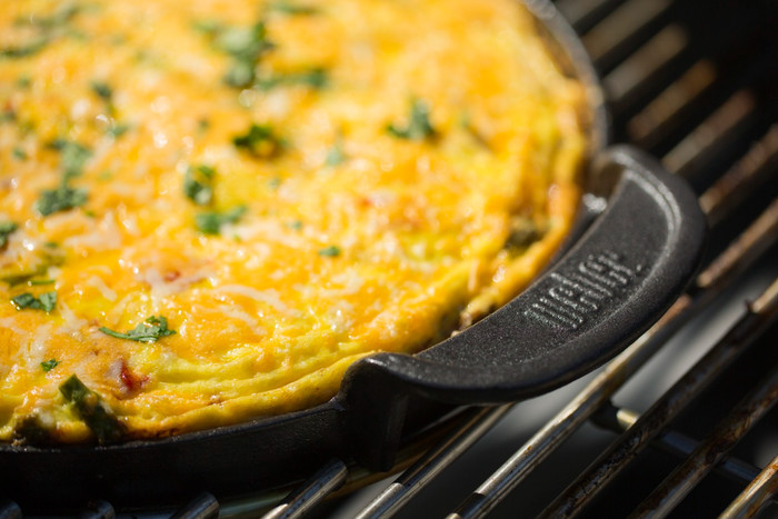 Weber GBS griddle product in use