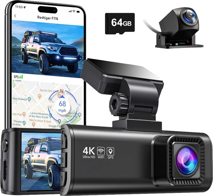 Redtiger F7N 4K WLAN GPS 2CH 64GB visueller lieferant