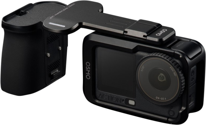DJI Osmo Action 6 Zubehörset Straßenfotografie-Griff produkt in gebrauch