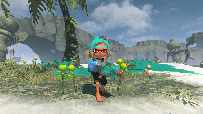 Splatoon Raiders Nintendo Switch 2 produkt in gebrauch