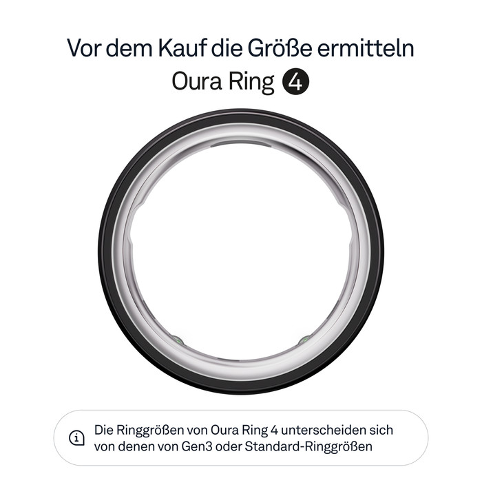 Oura Ring 4 Größe 8 Schwarz visueller lieferant