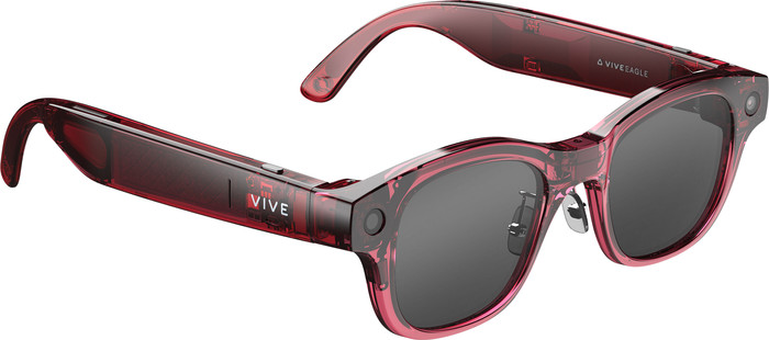 HTC VIVE Eagle AI Glasses Sunglasses Rectangular Red left side