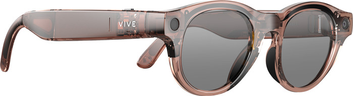 HTC VIVE Eagle AI Glasses Sunglasses Round Brown left side