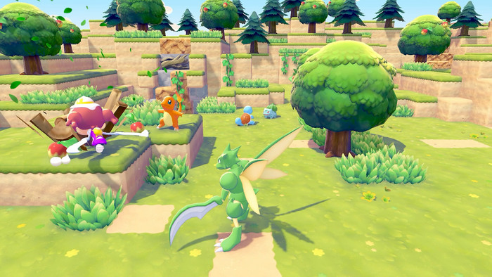 Nintendo Switch 2 + Pokémon Pokopia produkt in gebrauch