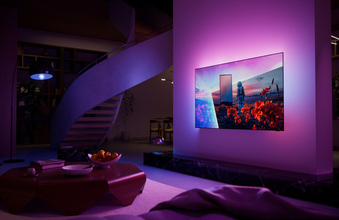 Philips Ambilight 65 inches OLED811 (2026) product in use