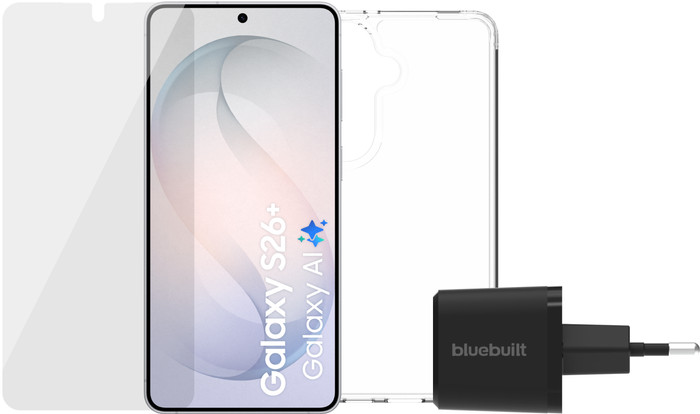 Samsung Galaxy S26 Plus 256GB White 5G + Complete Accessory Pack Main Image