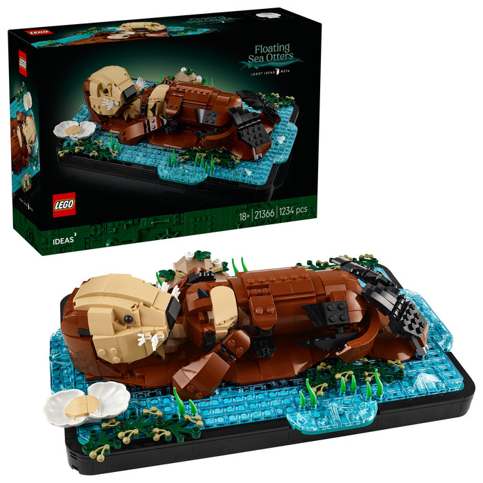 LEGO Ideas Treibende Otter 21366 rechte seite
