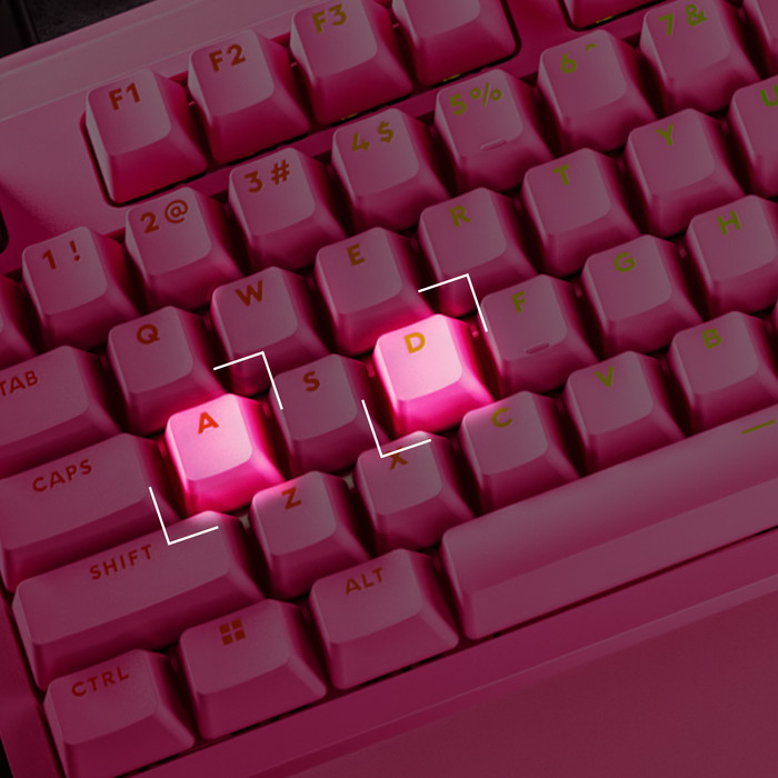 Logitech G PRO X2 RAPID TKL Gaming-Tastatur Rosa Qwertz detail