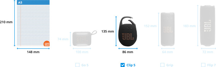 JBL Clip 5 Purple 2-pack visual Coolblue 1