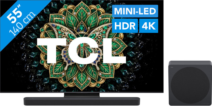 TCL QD Mini LED 55" C69K Pro (2026) + TCL A65K Main Image