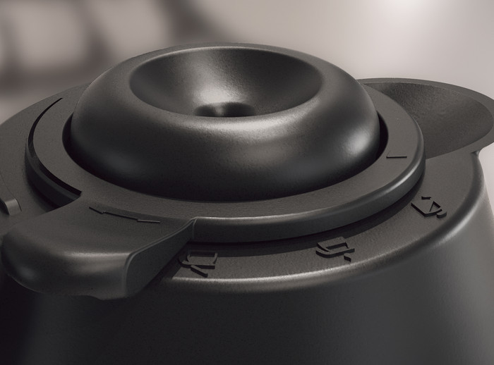 Philips Gaia HD7547/80 Titanium detail