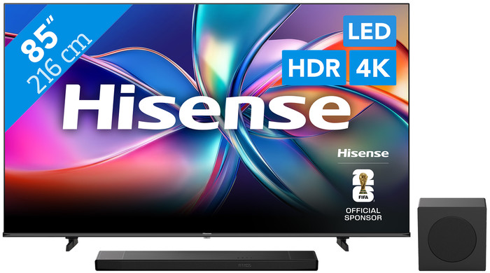 Hisense 85 inches QLED E7Q (2025) + Hisense AX3120Q Main Image