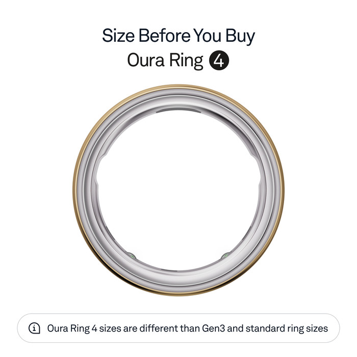 Oura Ring 4 Size 15 Gold visual supplier