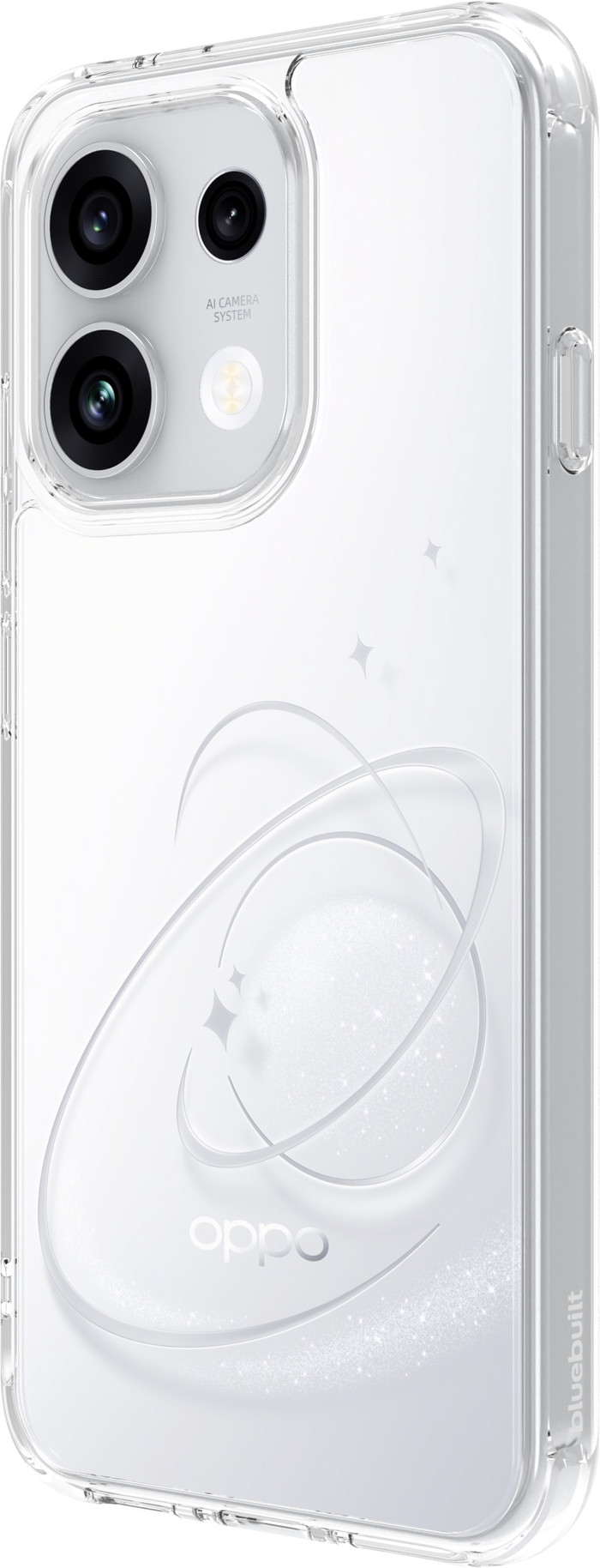 BlueBuilt Protective Back Cover OPPO Reno16 F Transparent right side