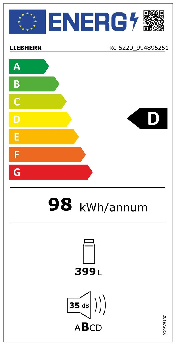 Liebherr Rd 5220-22 energy label
