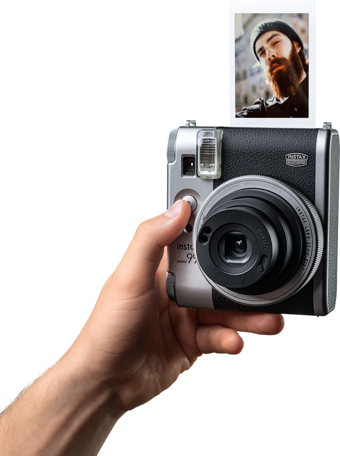Fujifilm Instax Mini 99 Silber produkt in gebrauch