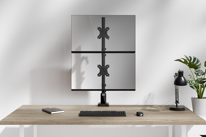 Neomounts NERO DS60-600BL2V Monitorhalterung Schwarz visueller lieferant