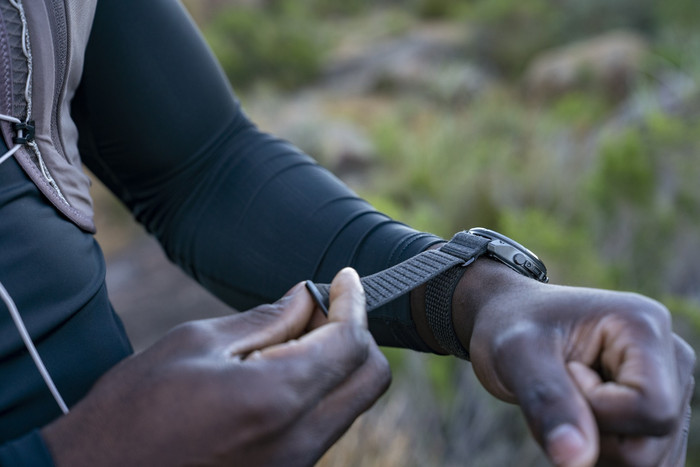 Garmin Fenix 9 Pro Black LTE 47mm product in use