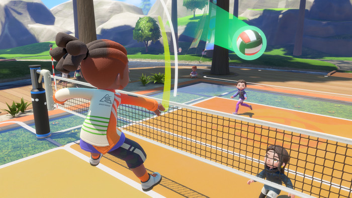 Nintendo Switch Sports Resort Nintendo Switch 2 produkt in gebrauch