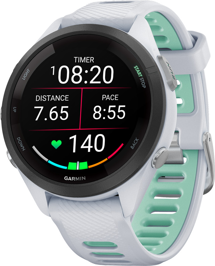 Garmin Forerunner 265S White right side