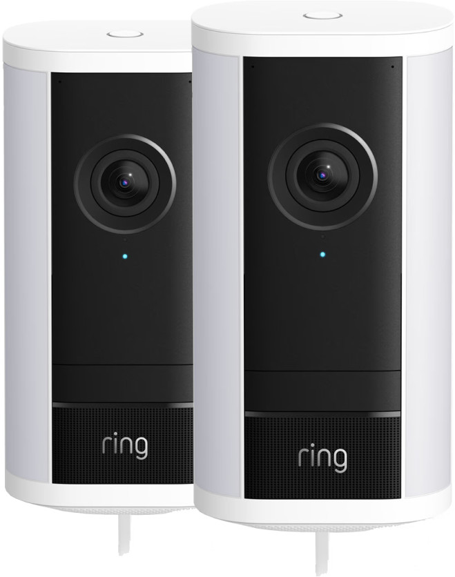 Ring Spotlight Kamera Pro 2. Generation Kabelgebunden Weiß Doppelpack Main Image