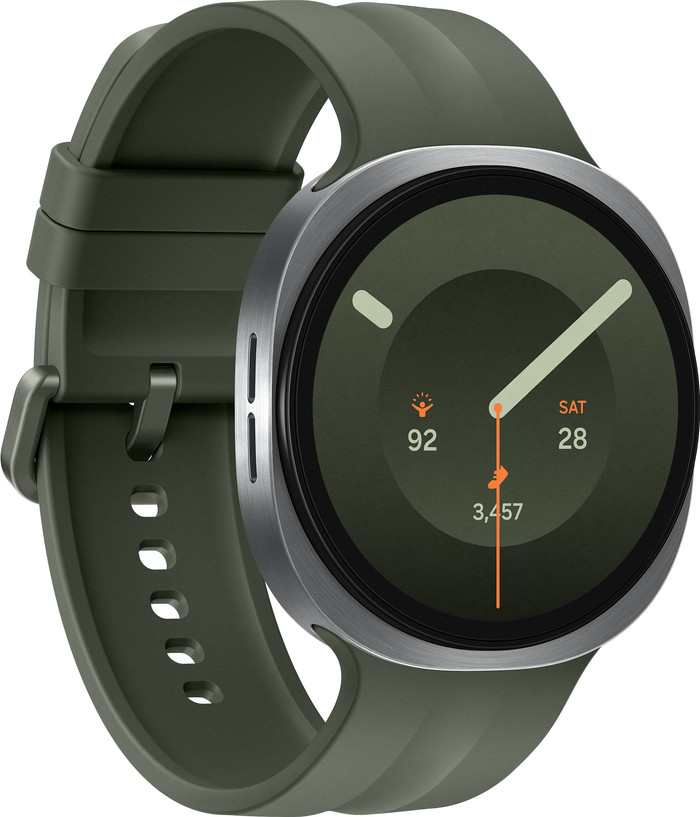 Samsung Galaxy Watch 9 Silver/Green 44mm right side