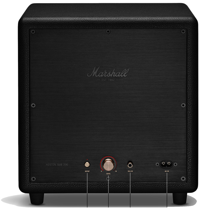 Marshall Heston Sub 200 Schwarz rückseite