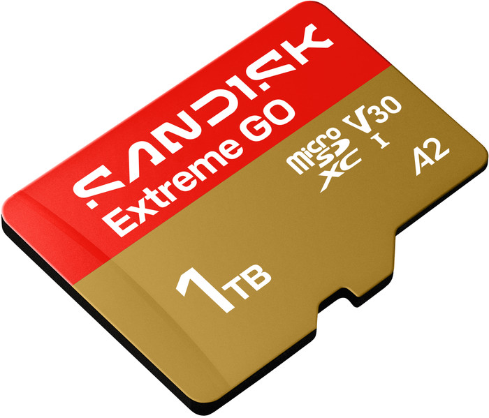 SANDISK Extreme GO microSDXC 1TB 240 MB/s oberseite