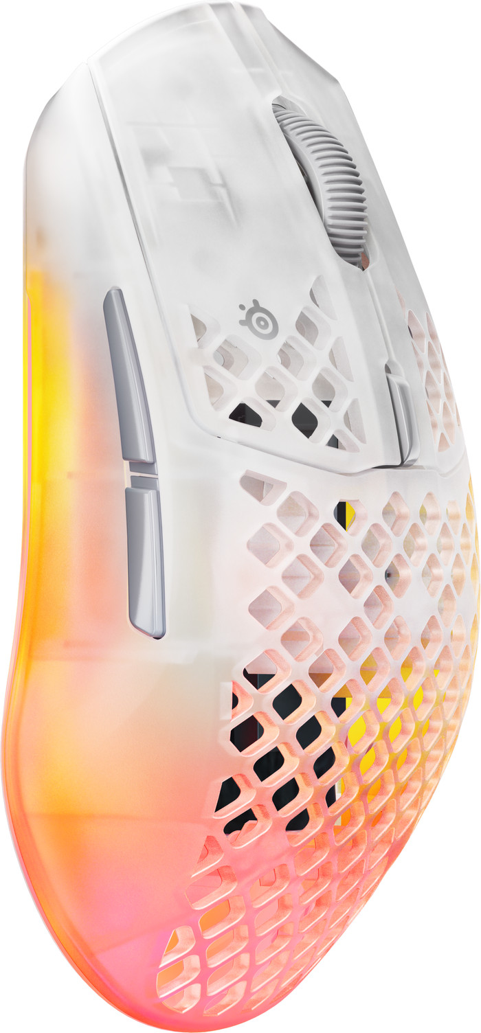 SteelSeries Aerox 3 Gen 2 Kabellose Gaming-Maus Ghost linke seite