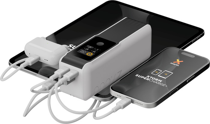 Xtorm NextGen 70 W Powerbank 27.000 mAh Weiß produkt in gebrauch