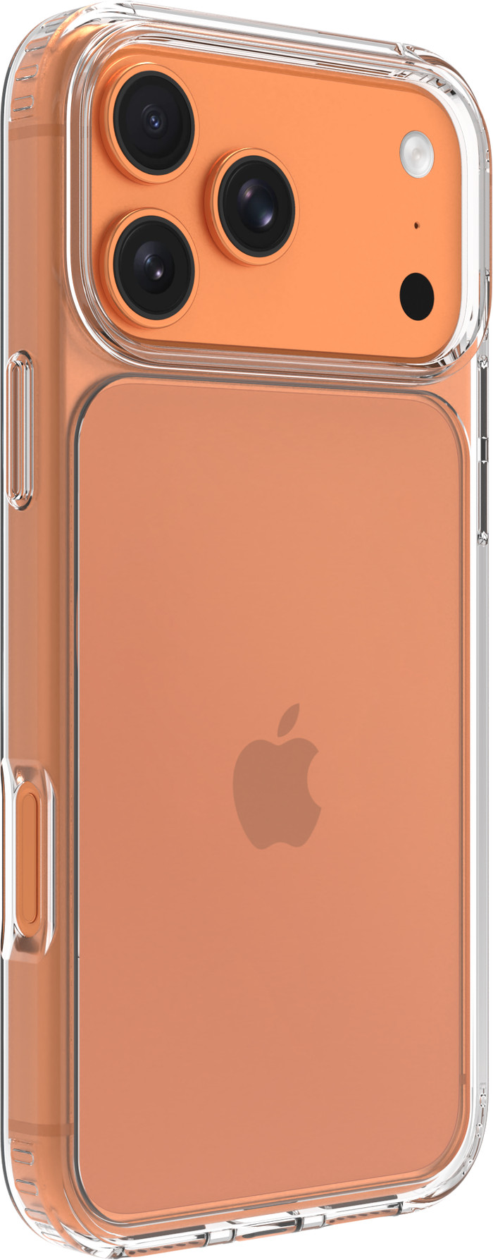BlueBuilt Protective Cover iPhone 17 Pro Max Transparent + Privacy Protector Duo Pack left side