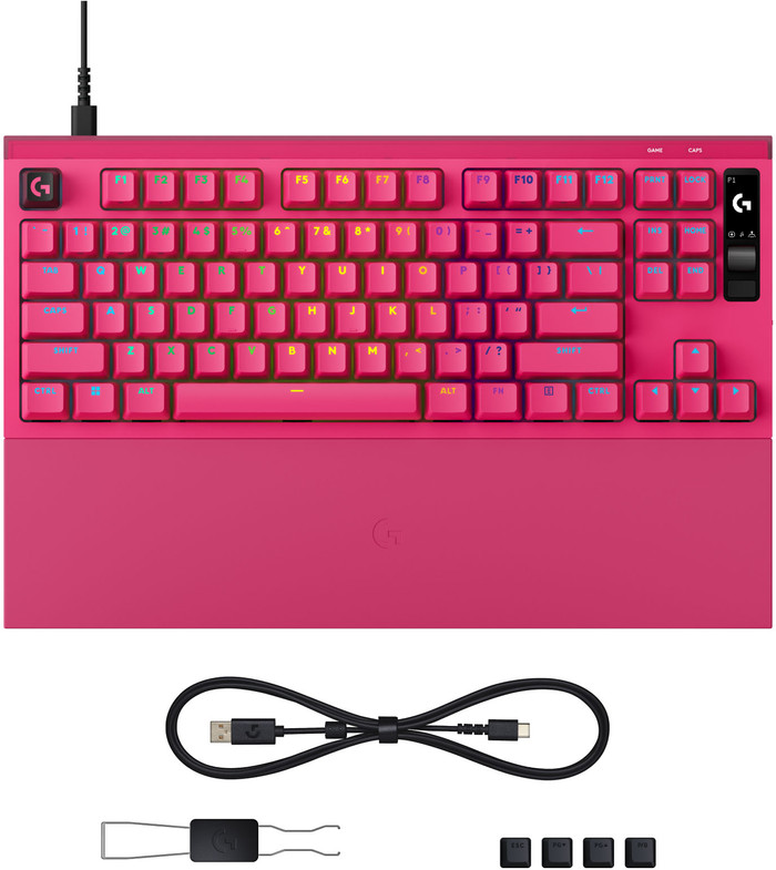Logitech G PRO X2 RAPID TKL Gaming-Tastatur Rosa Qwertz zubehör
