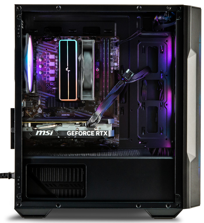 Cobalt x Powered by MSI - Tier 1 - RTX 5060 Ti 8GB - Ryzen 7 linke seite
