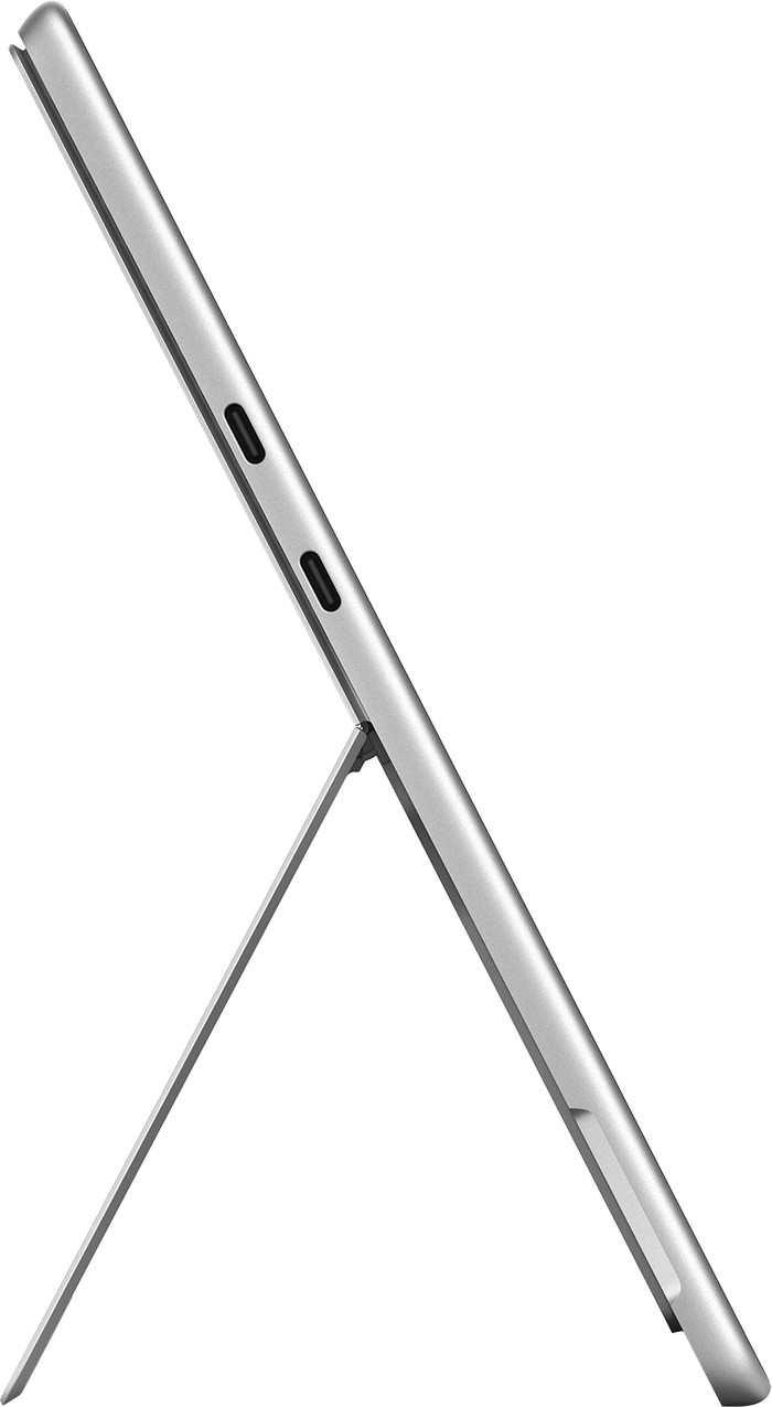 Microsoft Surface Pro 13 inches Copilot+ Snapdragon X Elite / 16GB / 512GB Platinum left side