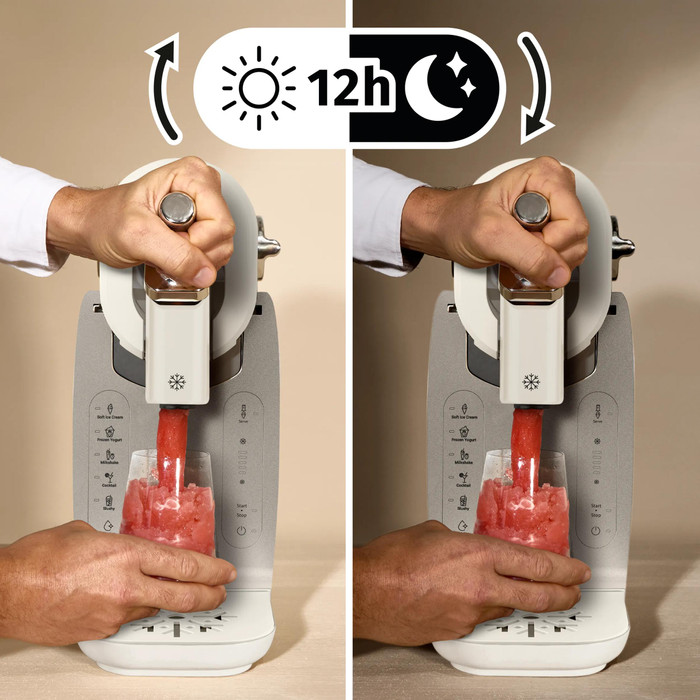 Tefal Freezi 16-in-1 Ice Cream & Frozen Drink Maker IG801A produkt in gebrauch