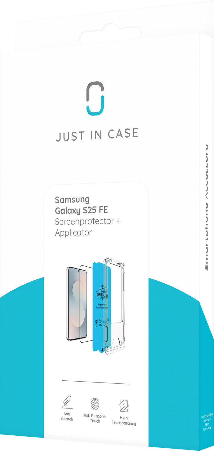 Just In Case Tempered Glass Samsung Galaxy S25 FE Panzerglas verpackung