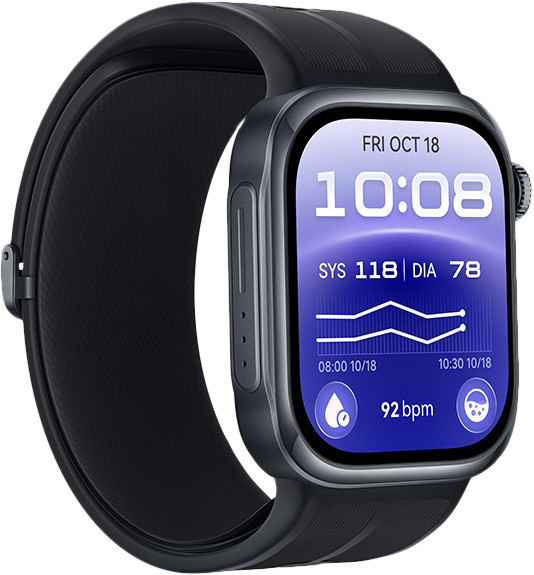 Huawei Watch D3 Black left side