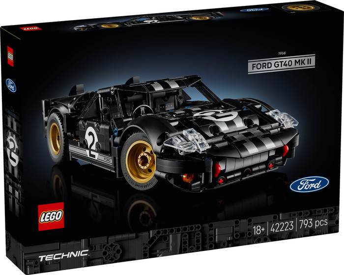 LEGO Technic 1966 Ford GT40 MKII Rennwagen 42223 verpackung