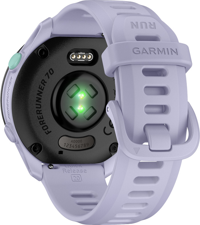 Garmin Forerunner 70 43mm Purple back