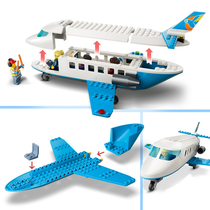 LEGO City Passagierjet 60492 detail